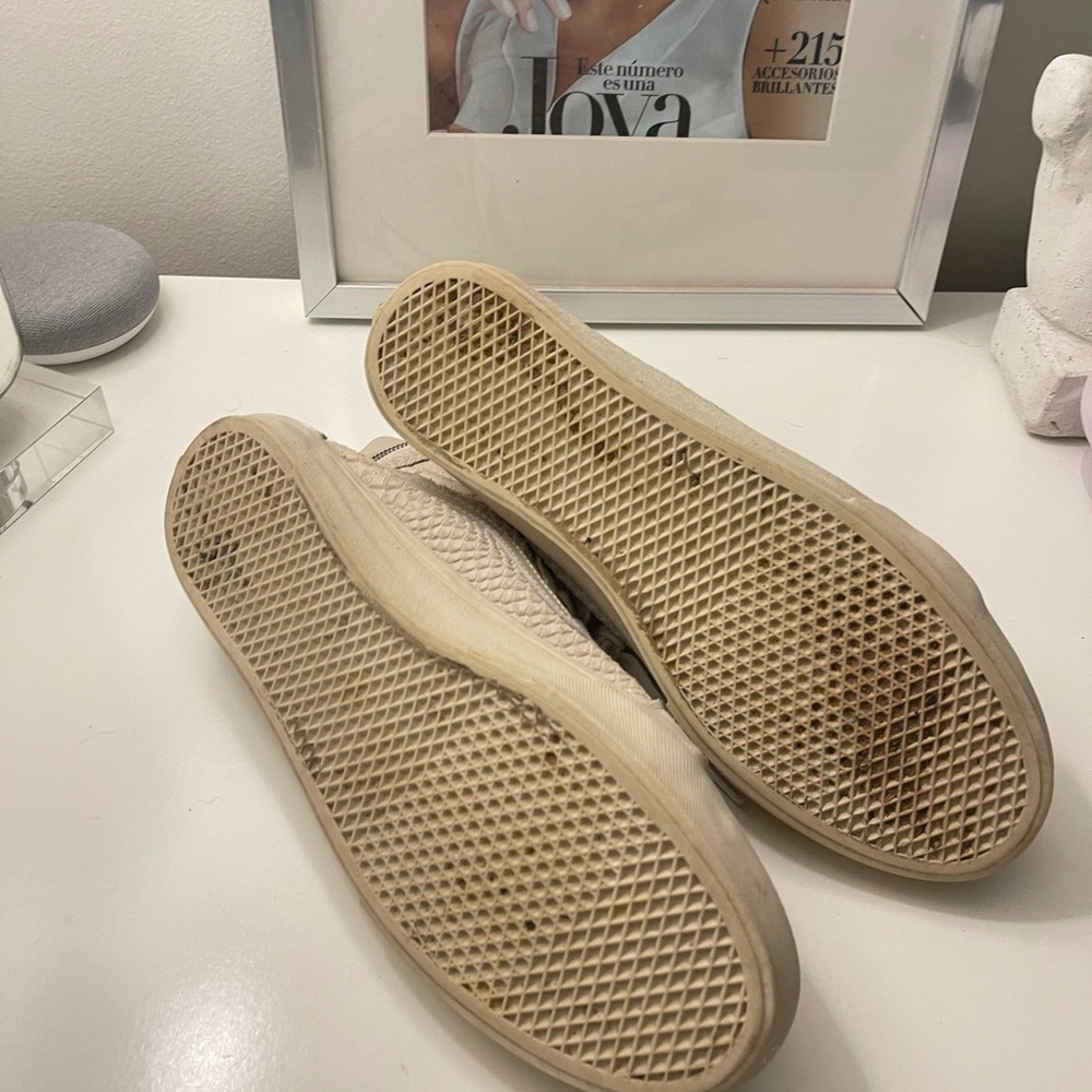 Tan Embossed Vans - Picture 3 of 3